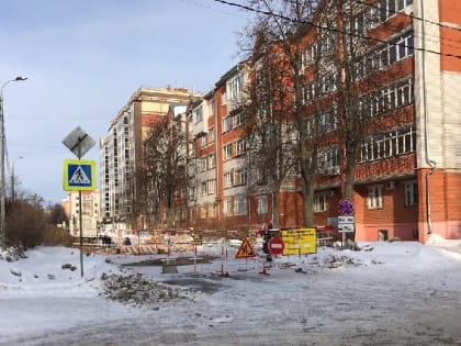 До пятницы ограничено движение транспорта по улице Льва Толстого в Йошкар-Оле