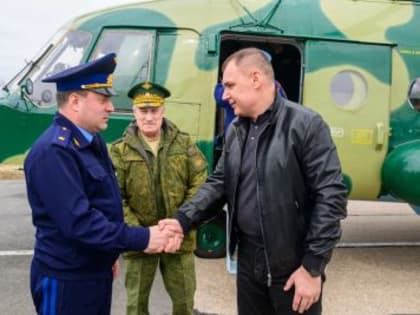 Глава Марий Эл Юрий Зайцев совершил облет возможных мест паводка