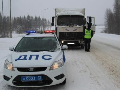 В Горномарийском районе ограничено движение для автотранспорта из-за непогоды