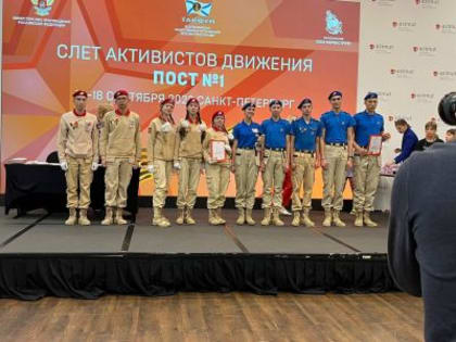 Юные Гвардейцы лицея №11 г.Йошкар-Олы заняли почетное пятое место на Всероссийском слете активистов движения «Пост № 1»