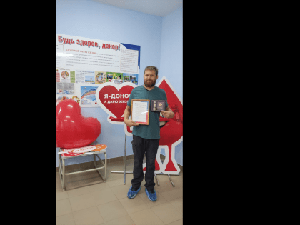 Житель Марий Эл пожертвовал костный мозг и был награжден медалью