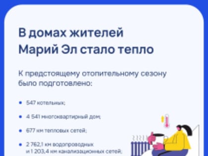 Начало отопительного сезона в Марий Эл