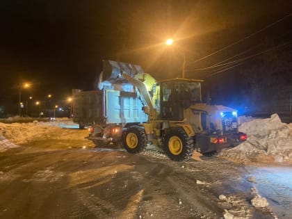 С начала зимы из Йошкар-Олы вывезли более 110 тысяч кубов снега