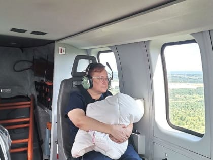 В 2024 году 4 малышей перевезли вертолетом из Марий Эл в медцентры для лечения