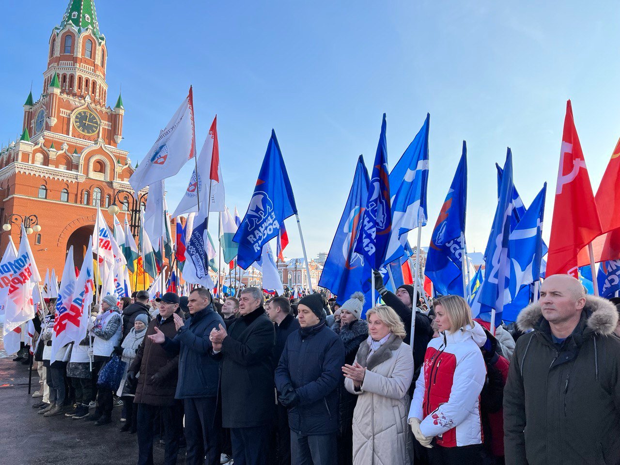 Единство новости. Йошкар-Ола жители. Митинг. Патриотические праздники России. Митинг концерт 22 февраля 2023.