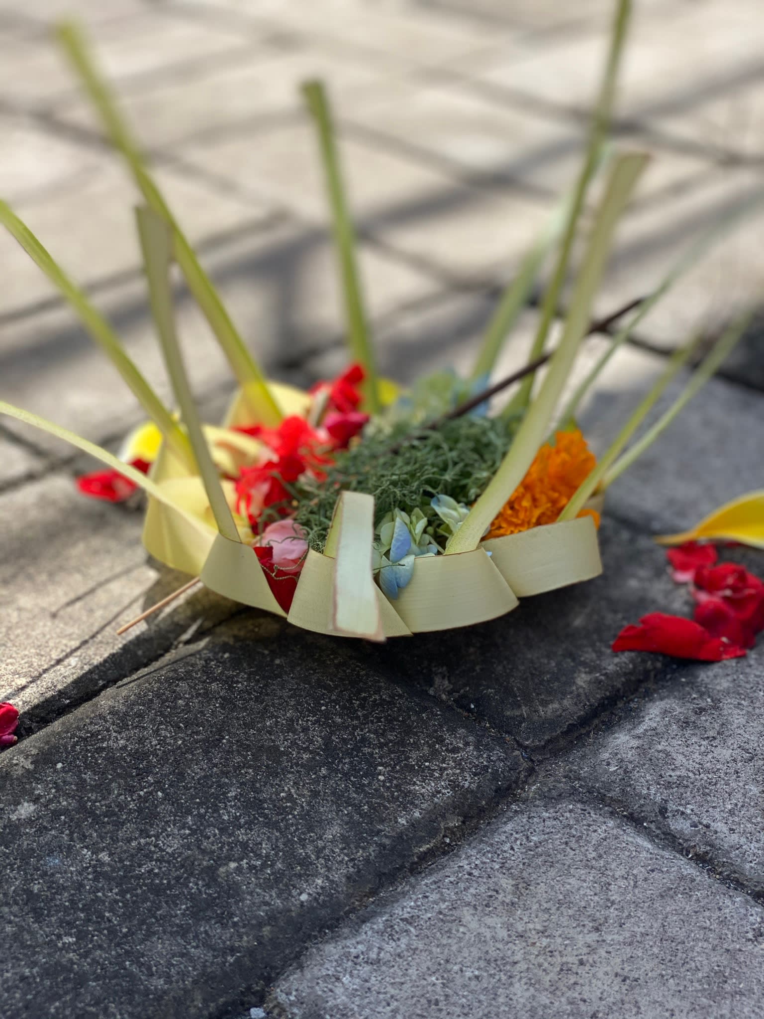 Balinesisches Gebetskörbchen auf Bali