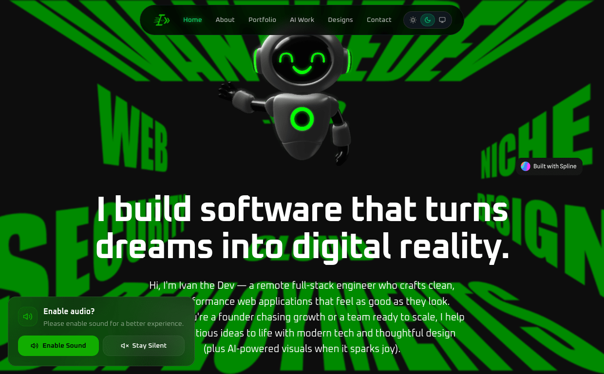 Ivan the Dev Portfolio
