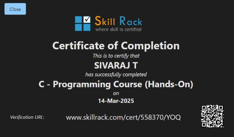 C - Programming Course