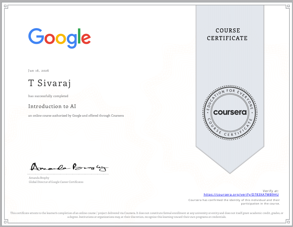 Introduction to AI