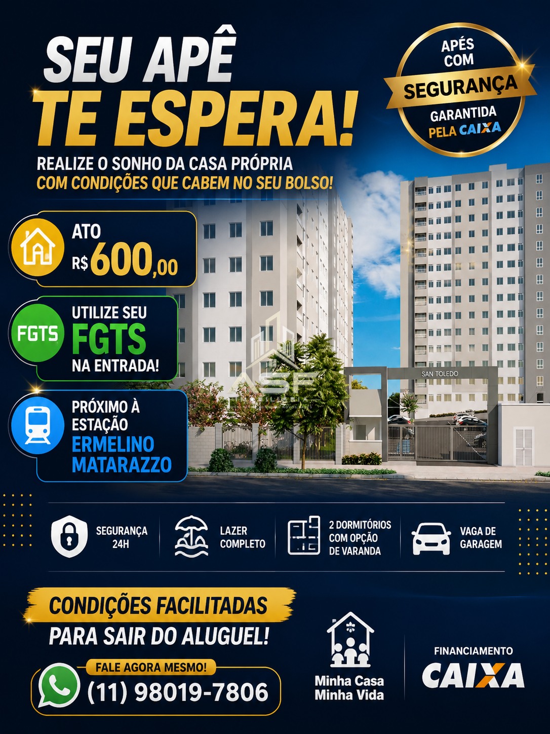 Lançamento Jardim Matarazzo — 2 quartos