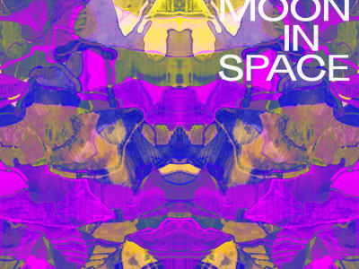 Flying Moon In Space