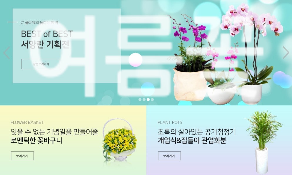 여름꽃 정품 꽃배달 실제 배송 사례