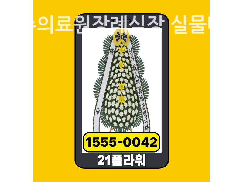 제주의료원장례식장 근조화환 배달 실제 현장 사진