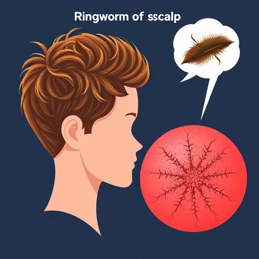 Как распознать лишай на голове: симптомы и лечение