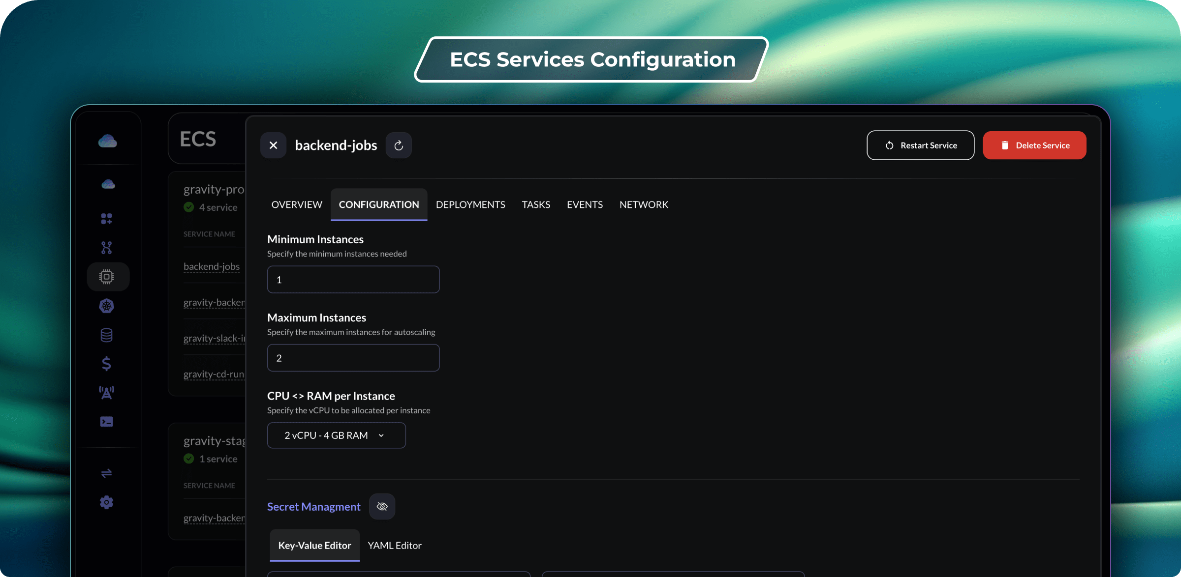 ECS Services Configuration