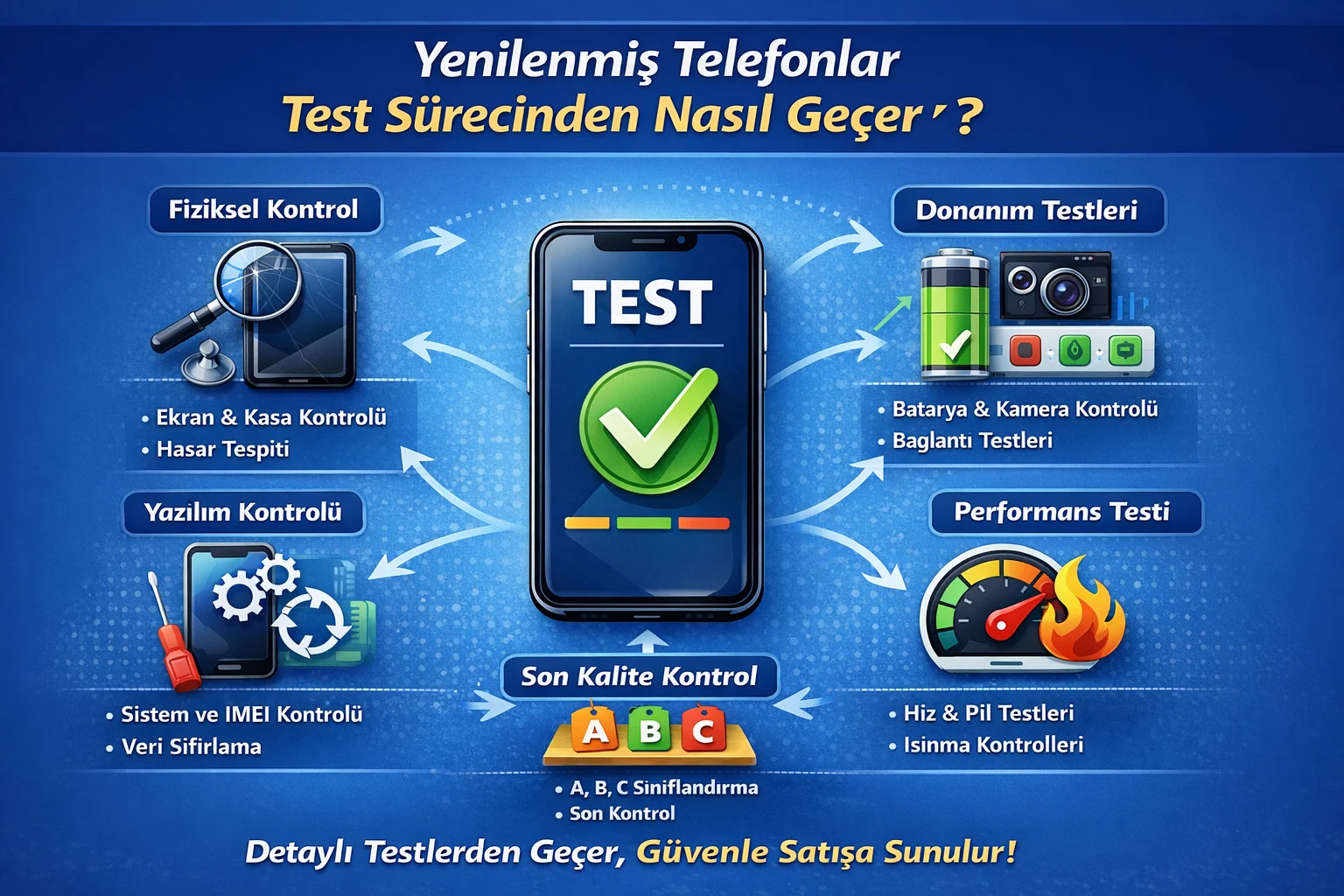 Yenilenmiş Telefonlar Test Sürecinden Nasıl Geçer?