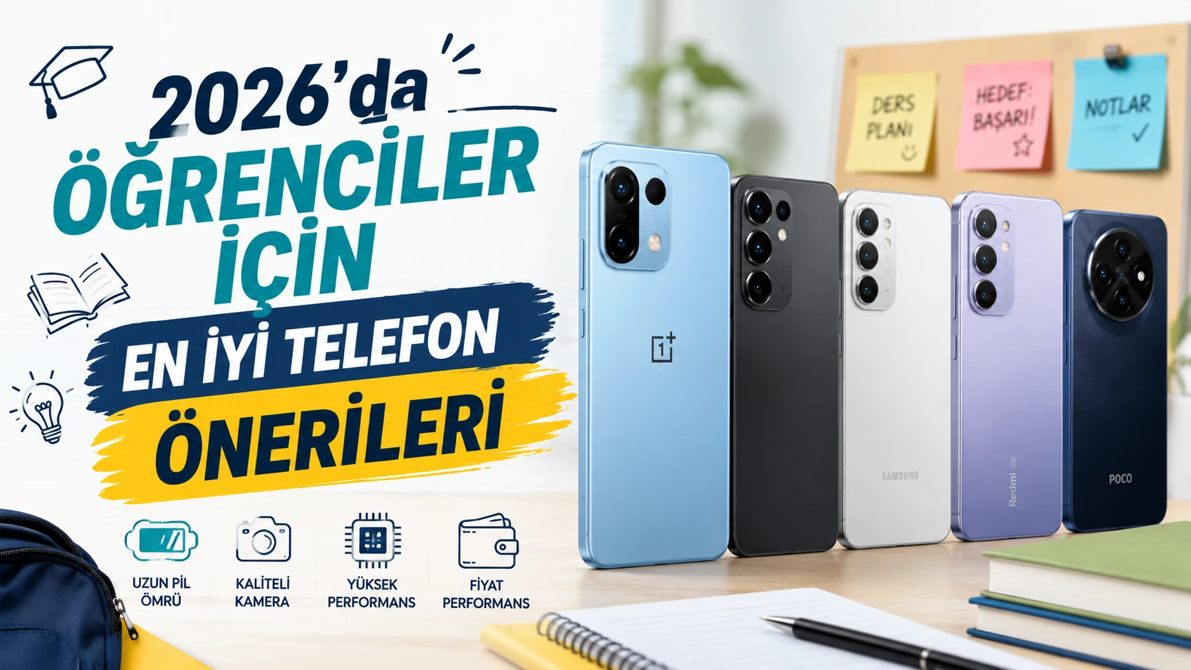 2026'da Öğrenciler İçin En İyi Telefon Önerileri