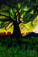 Majestic Banyan Tree Handmade Acrylic Painting - Nature Wall Art (24 x 36 Inch)