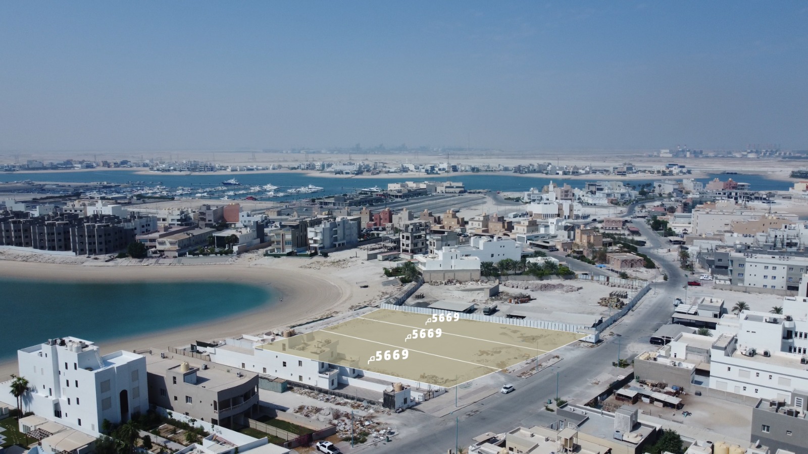 ثلاث اراضي للبيع في صباح الاحمد البحرية 3