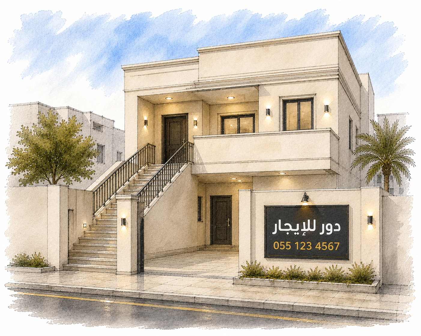 للإيجار دوبلكس في أبوفطيره 1