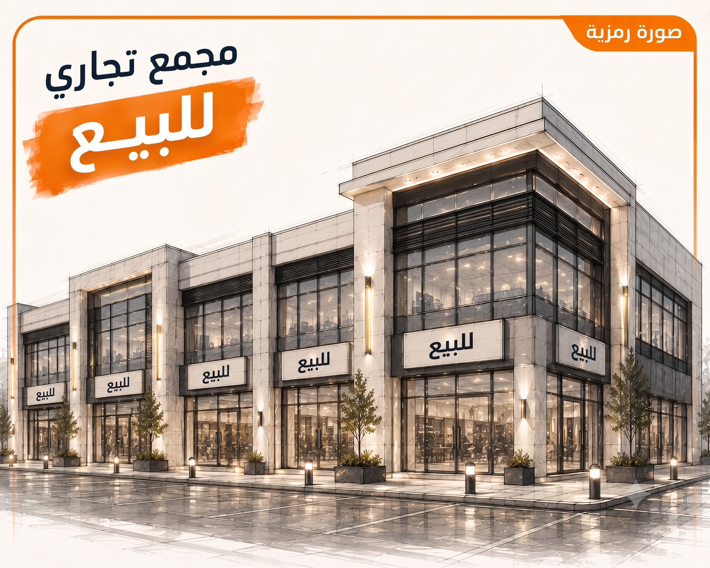 مجمع تجارى للبيع فى العاصمة 1
