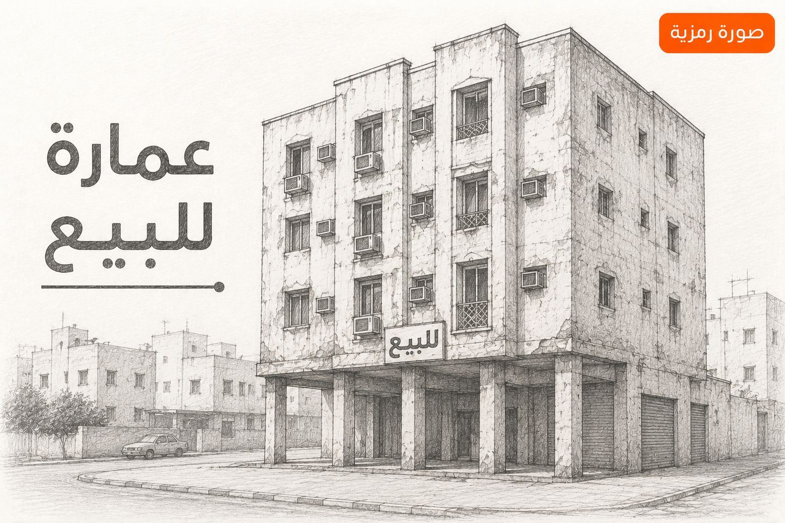 عمارة للبيع فى منطقة المهبوله 1