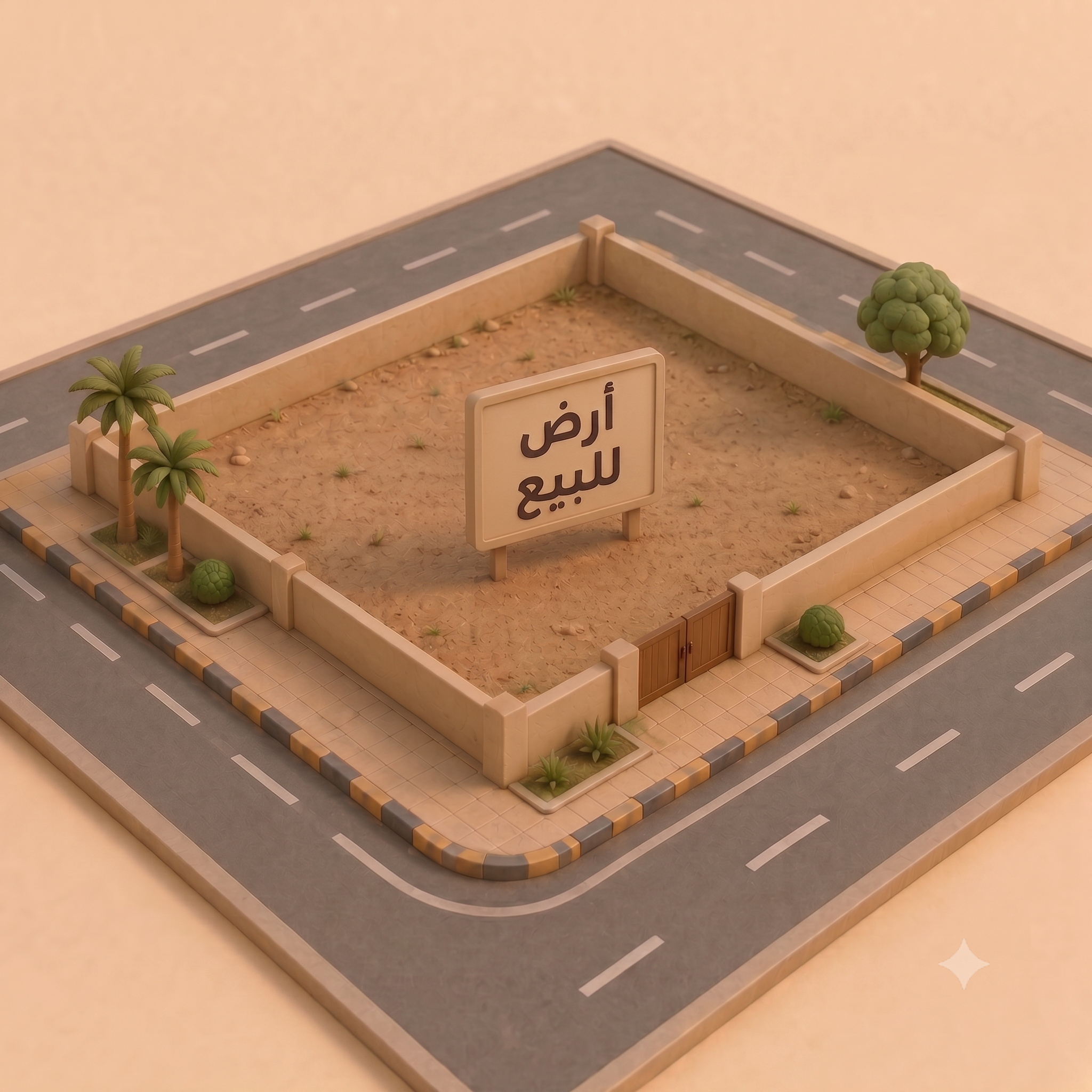 أرض تجارى للبيع فى المرقاب 1