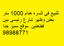 هدام للبيع فى السره شارع رئيسى 2