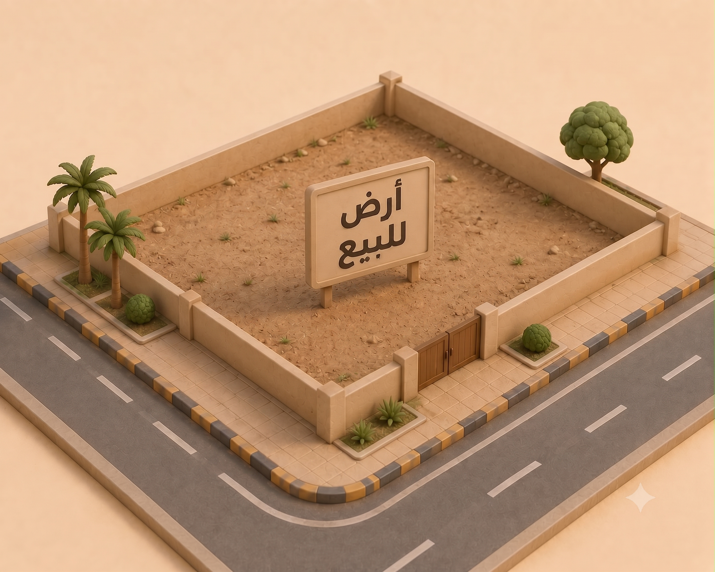 للبيع أرض فى الزهراء قطعة 8 1