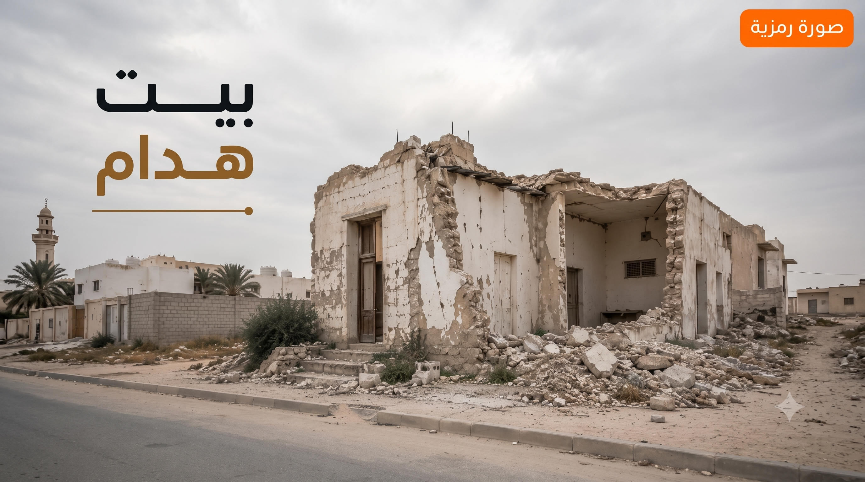 هدام للبيع فى الرميثيه واجهه عريضه 1