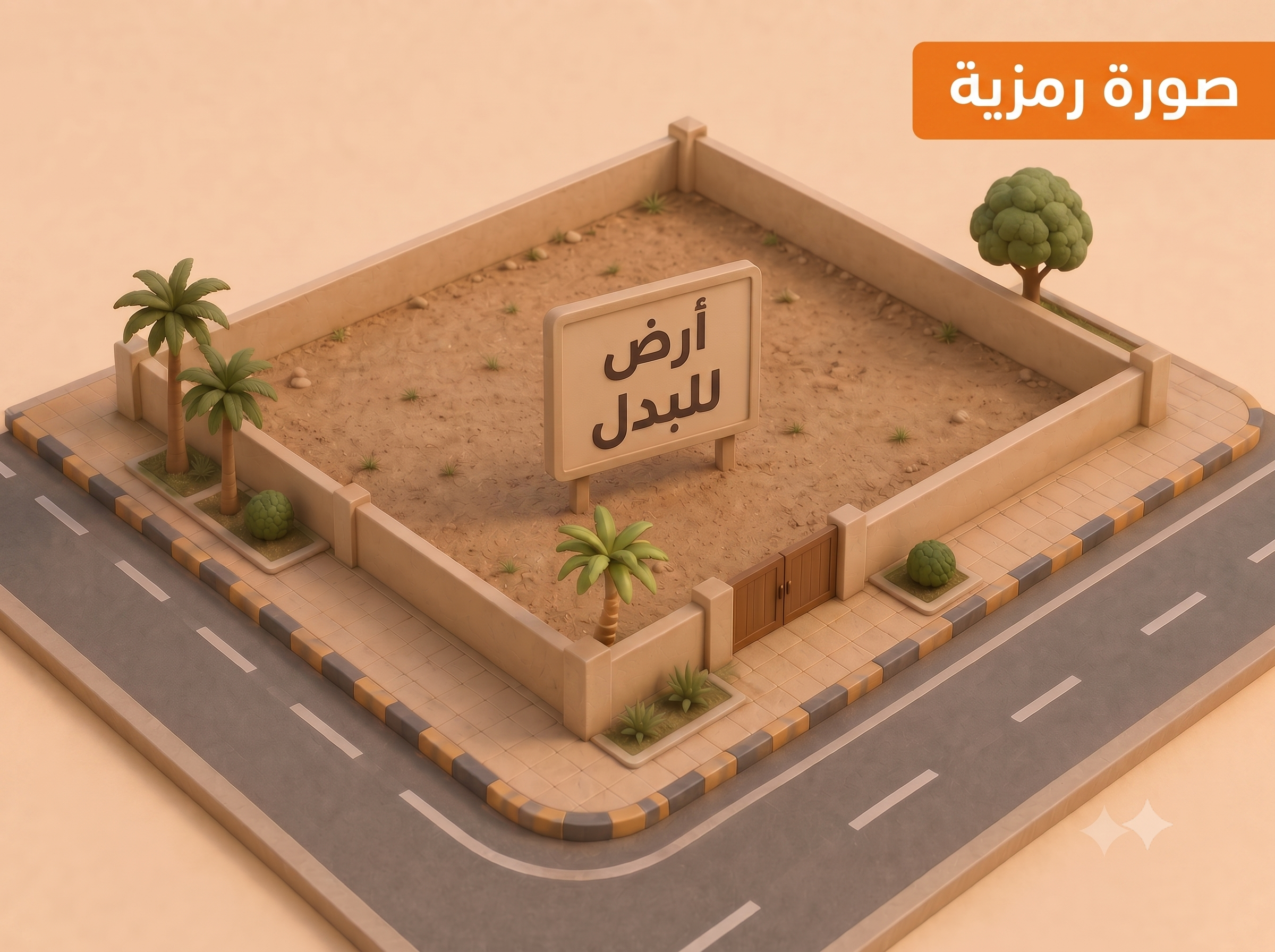 للبدل مع 2007 ارض زاوية بالمطلاع 1