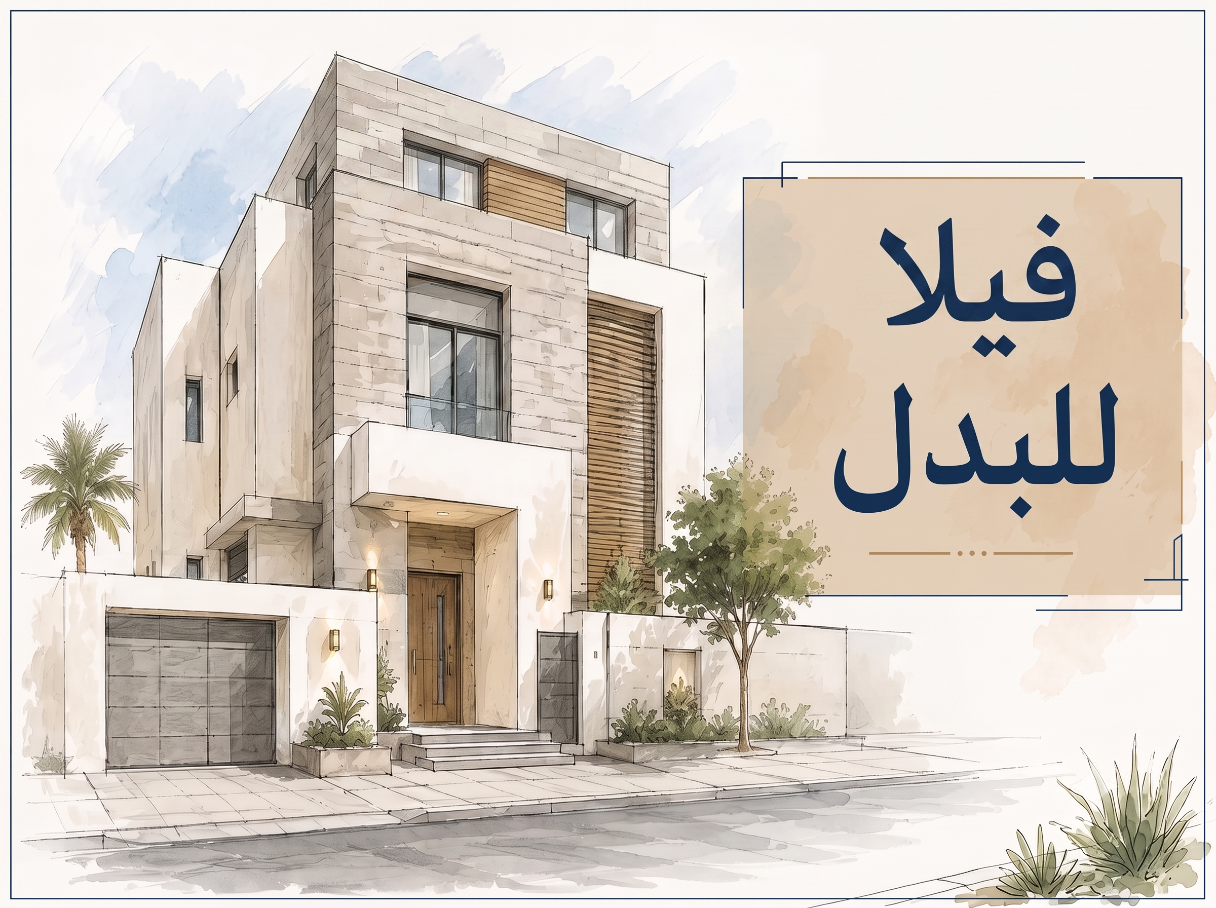 للبدل قسيمة 3 أدوار بالمطلاع 1