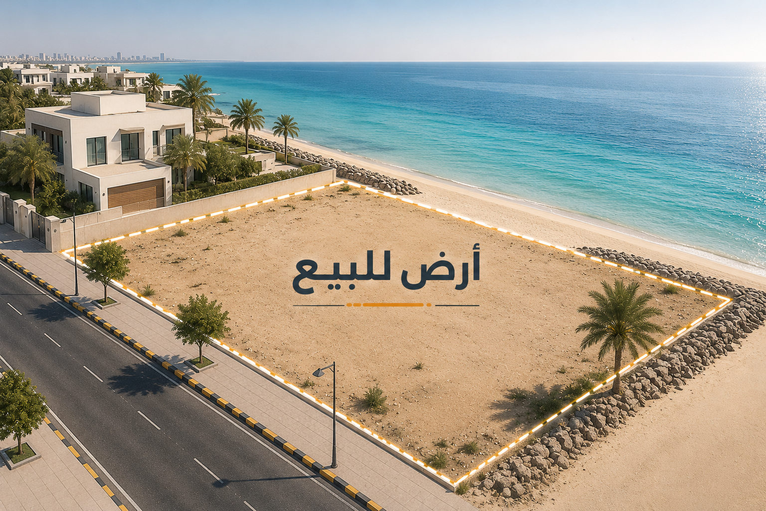 أرض واجهة عريضة للبيع في البحرية الأولى 1
