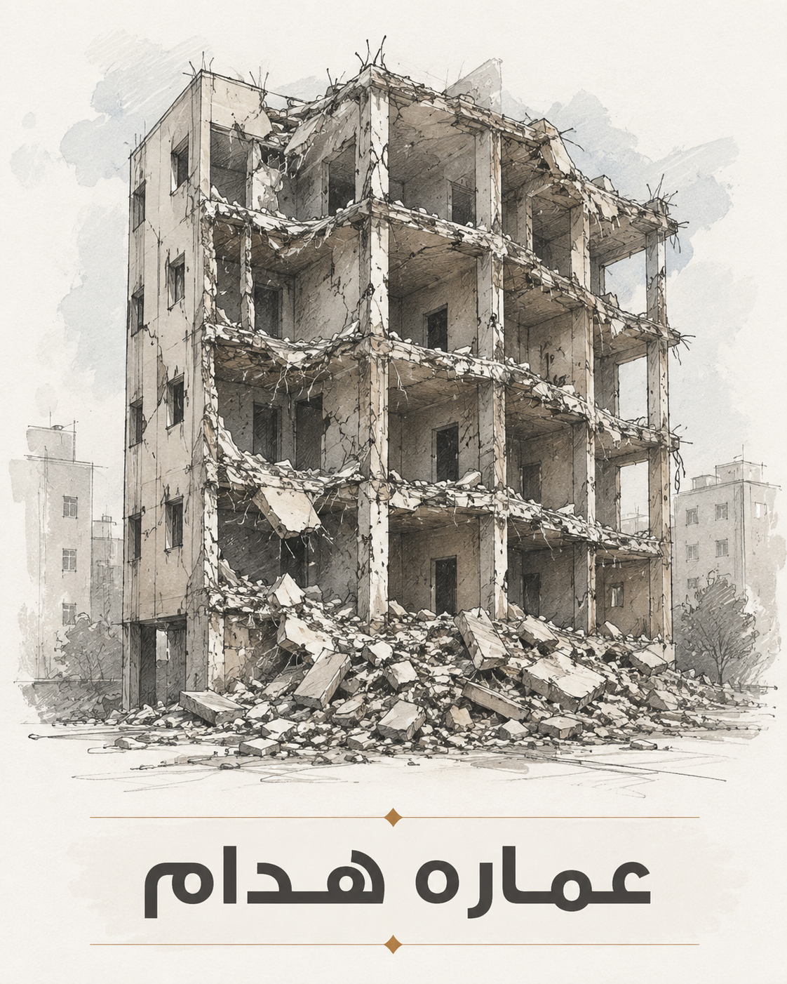 عماره هدام للبيع فى الفحيحيل واجهه عريضه 1