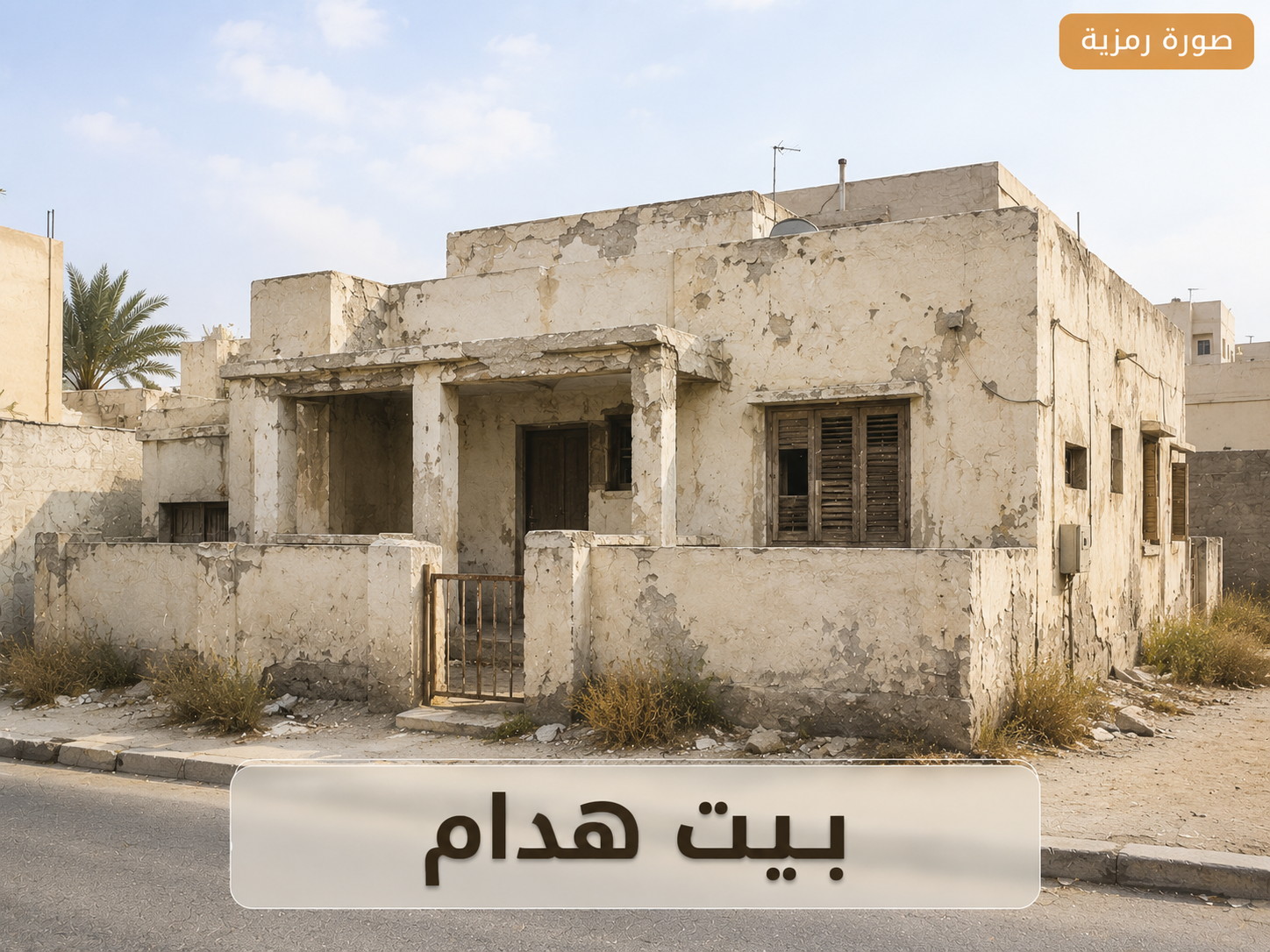 بيت هدام للبيع فى القادسيه 1