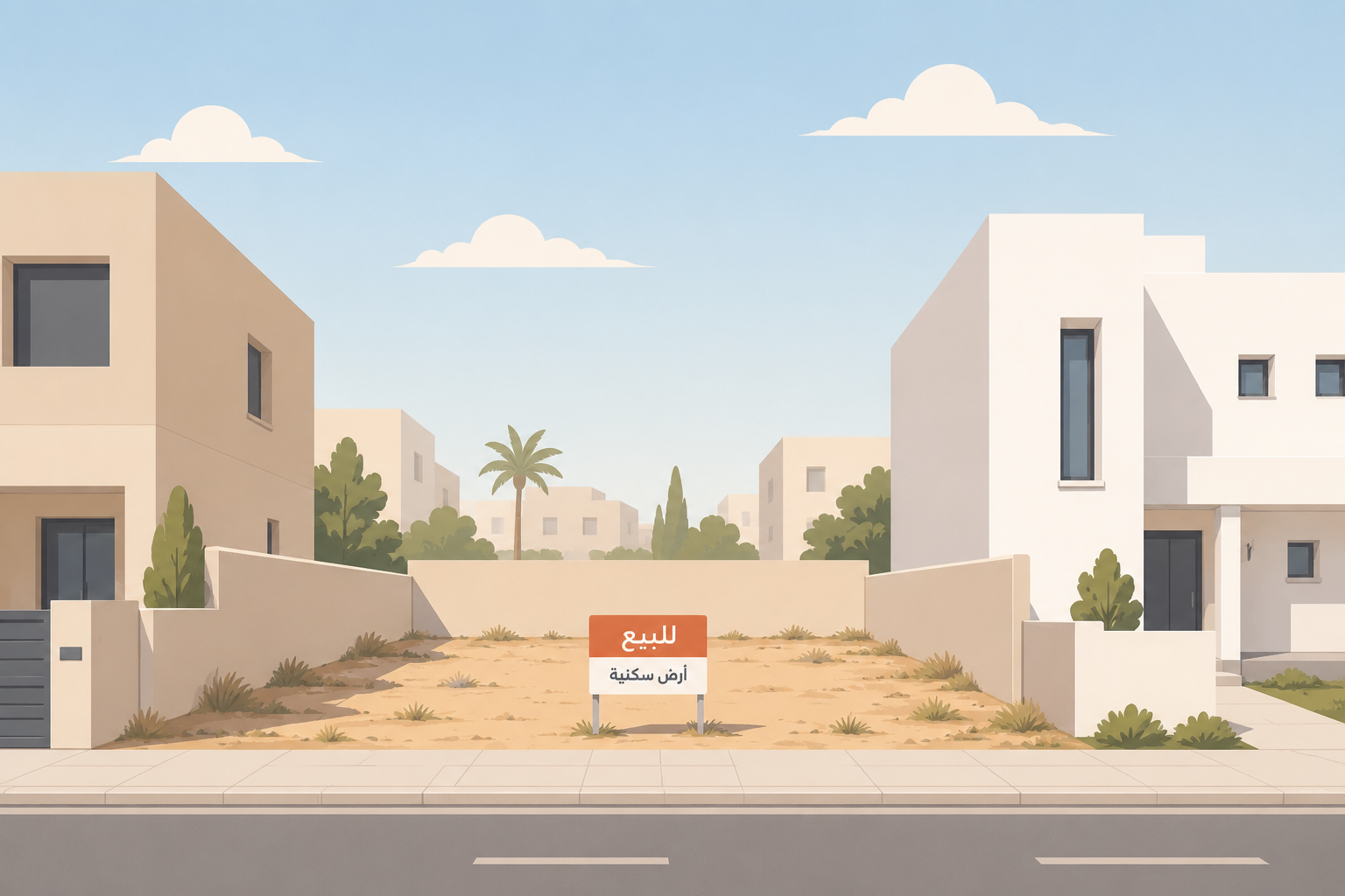 أرض للبيع فى قرطبه قرب الخدمات 1