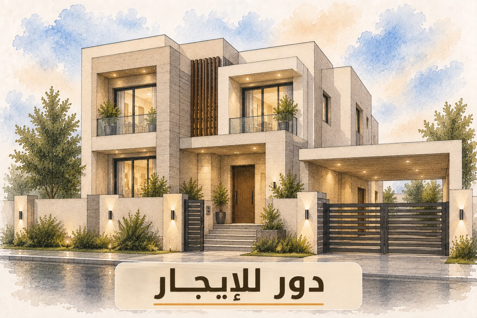 دور للإيجار فى جابر العلى تشطيب راقى 1