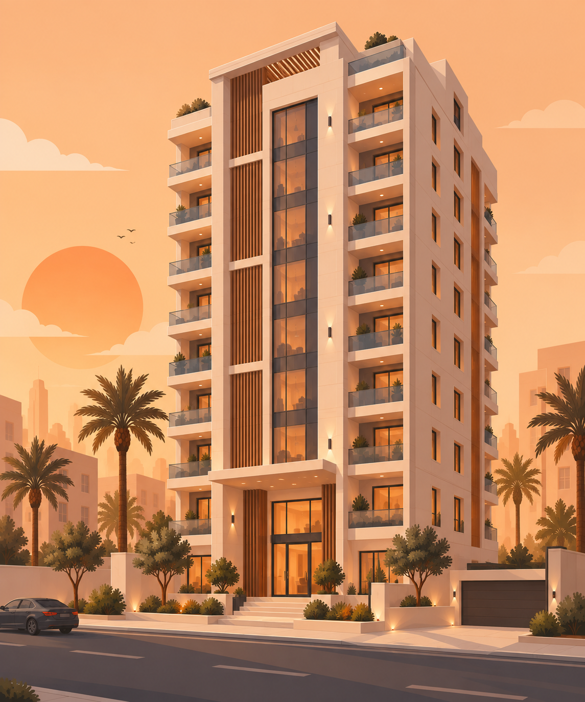 عمارة زاوية للبيع فى خيطان 1