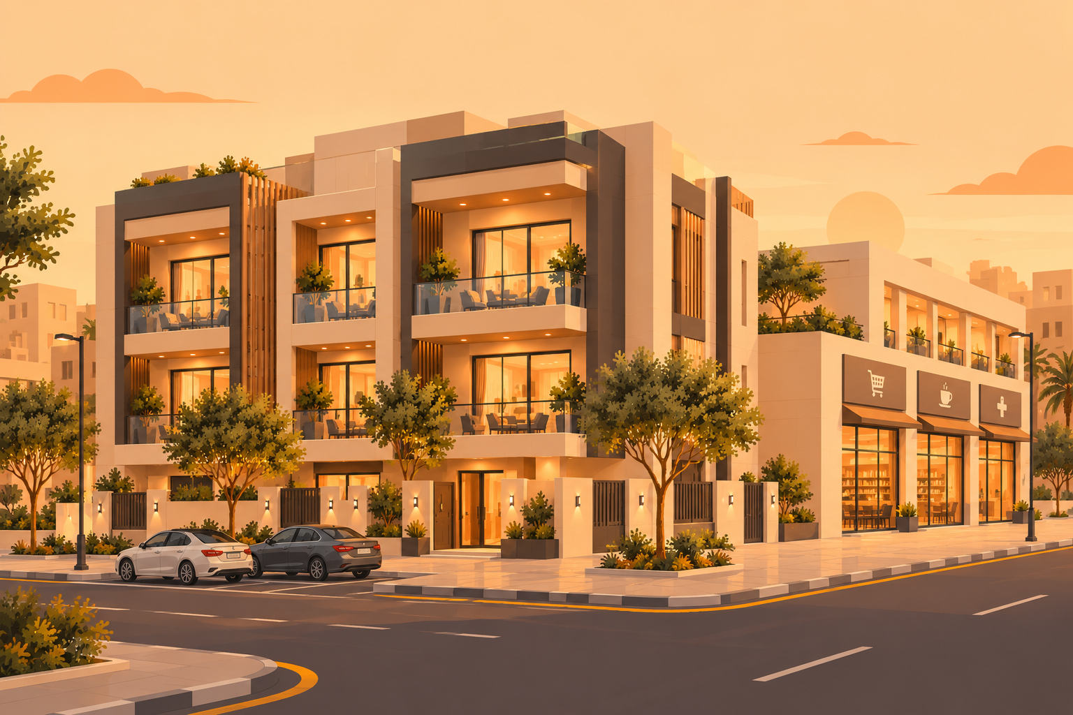 بيت حكومى للبيع فى القرين من دورين 1