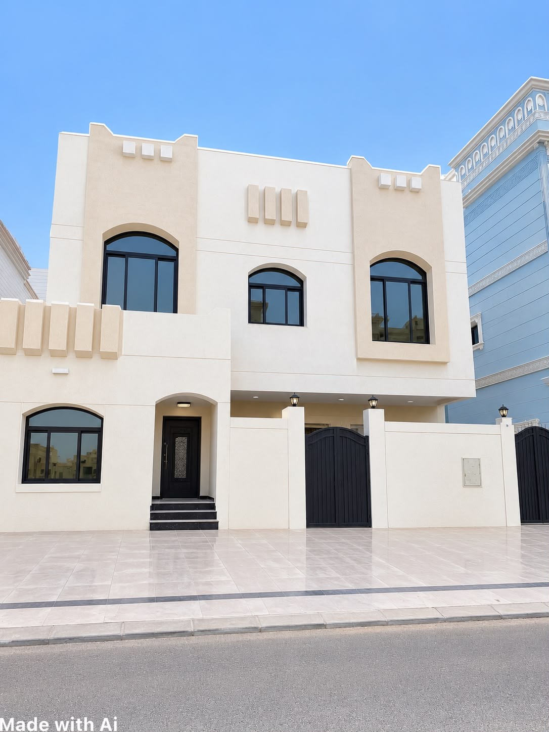 بيت للبيع بعبدالله المبارك دورين ونصف 1