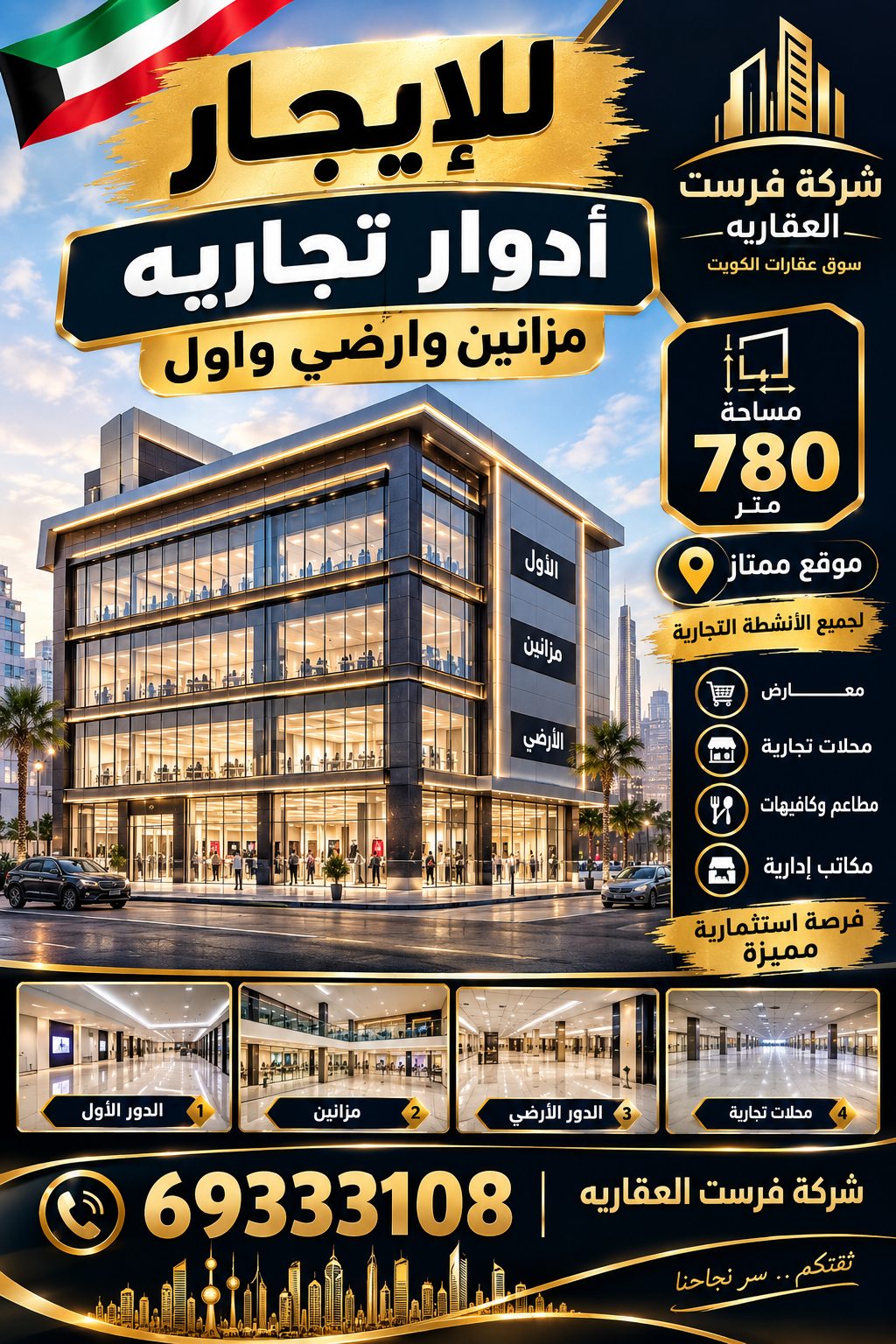 مجمع تجاري للإيجار في الفروانيه 1