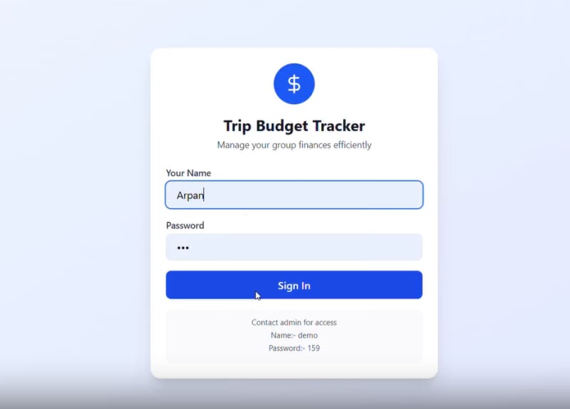 Preview of TripBudget