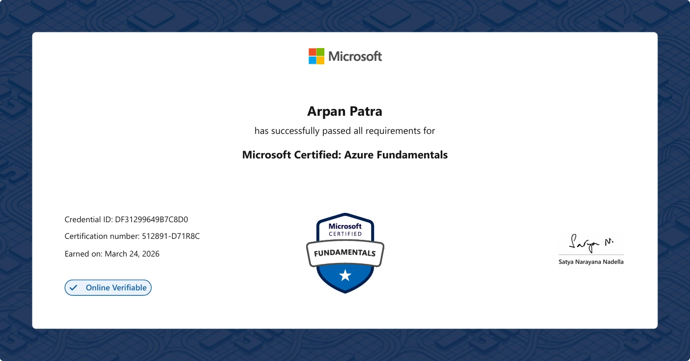 Microsoft Certified: Azure Fundamentals (AZ-900)