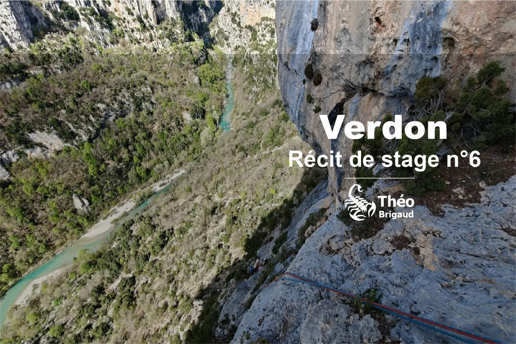 Escalade dans le verdon