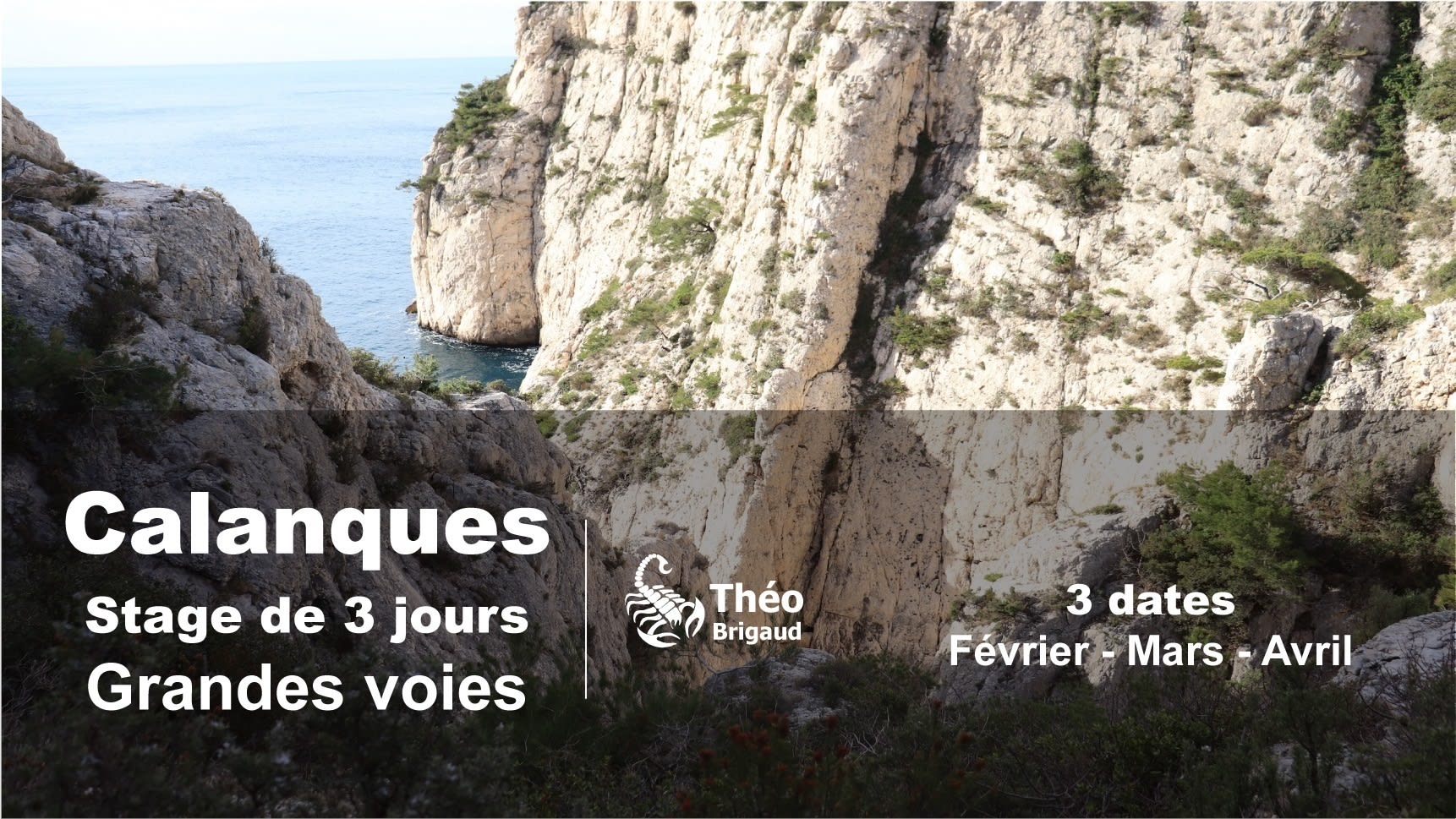 Stage Grandes voies Calanques : 3 jours 2022