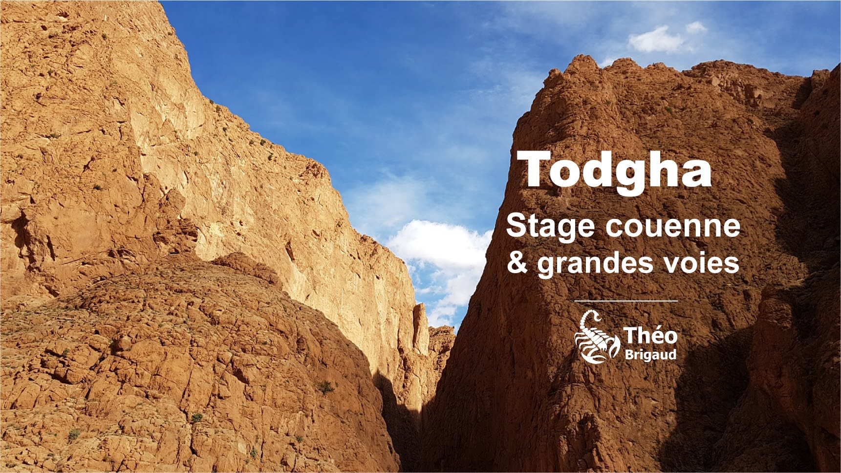 Stage escalade dans les gorges du Todra (Maroc) 2022