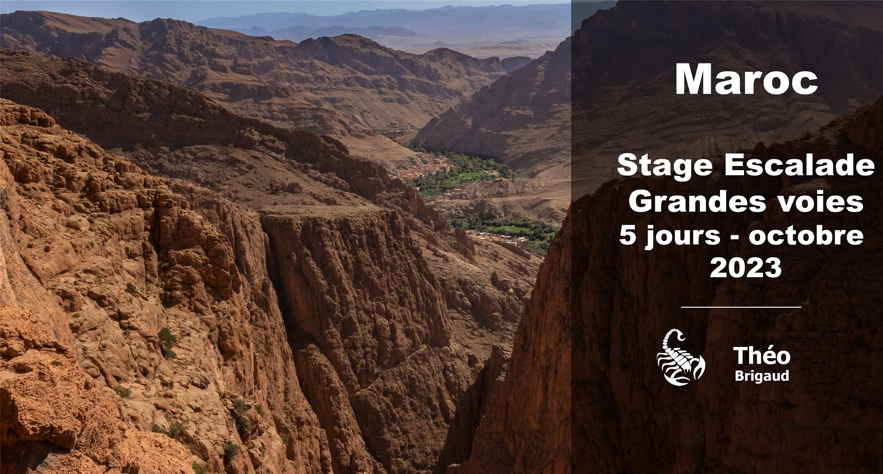 Stage escalade dans les gorges du Todra (Maroc) 2023