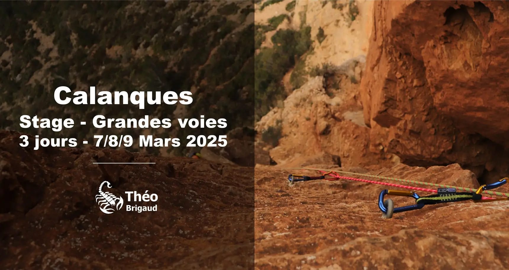 Stage Grande voie Calanques : 3 jours en Mars 2025