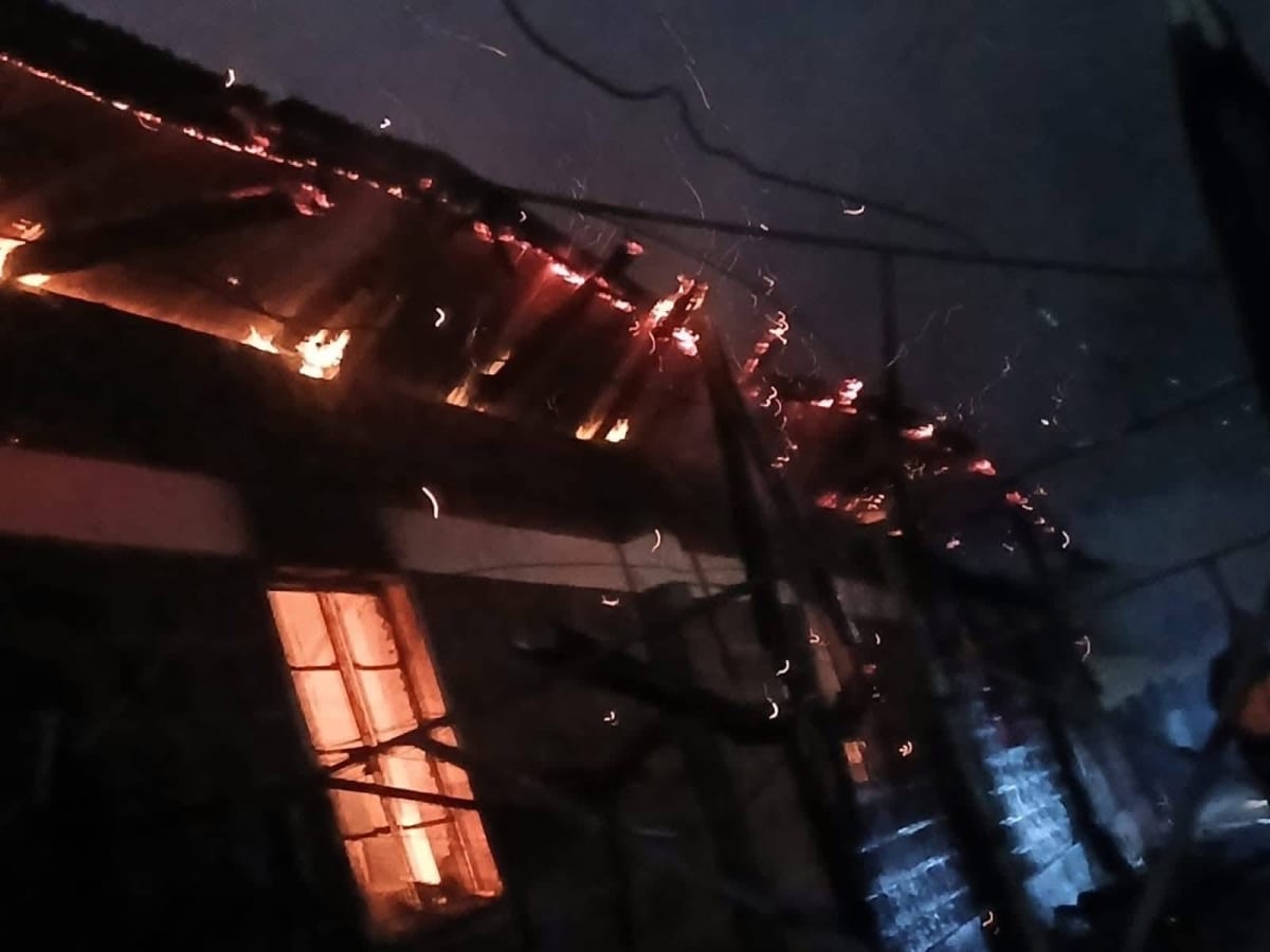 Fire outbreak at Gacharage Girls Secondary School in Murang'a County on May 28, 2026. /VANTAGE KE