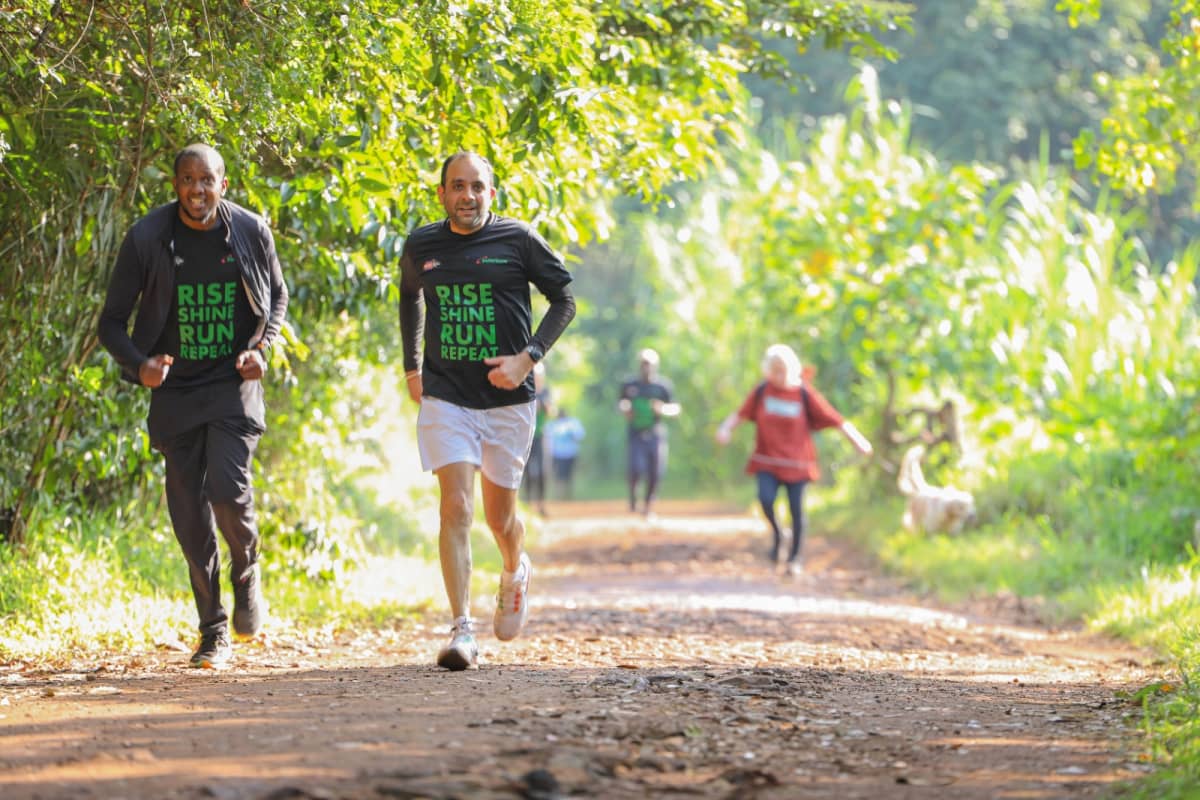 Participants during a past Safaricom-organised marathon